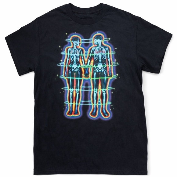 Synthetic Other - Synthetic No Love Like Ours Skeleton Tee Size S Black Trippy Graphic Shirt